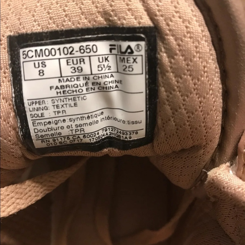 Rose Gold Filas